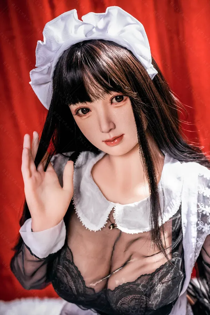155cm (5ft1) G-Cup Realistic Silicone Head + TPE Body Hybrid Sex Doll Diedou, Head Diedou